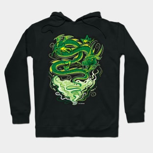 Green Tea Dragon from a Tea Cup Hoodie
